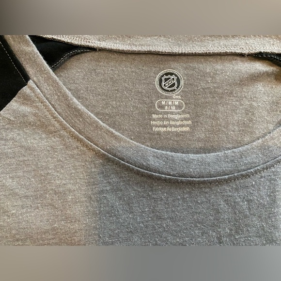 WOMEN'S PHILADELPHIA FLYERS T-SHIRT NHL Gray Bundle V NECK Medium 3/4 Sleeve - Picture 4 of 9